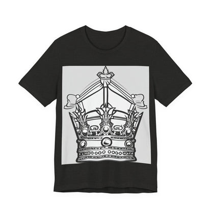boostlete-quiet-power-icon-crown-outline-badge-0130 — Unisex Jersey Short Sleeve (B+C 3001)