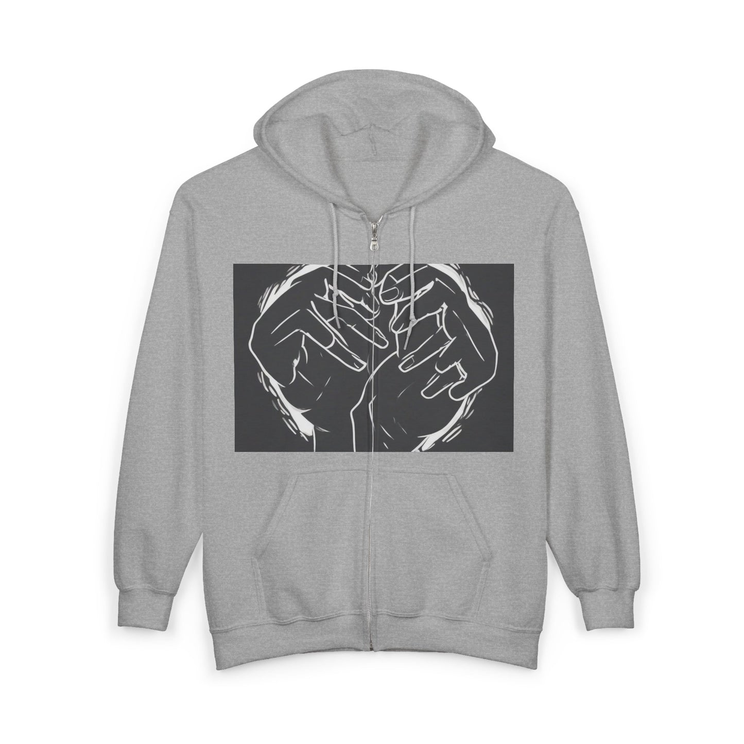 boostlete-am-crew-scene-athlete-high-modern-0308 — Unisex Heavy Blend Full-Zip Hooded Sweatshirt