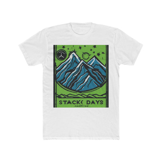 boostlete-pr-season-icon-mountain-grainy-badge-0154 — Unisex Cotton Crew Tee (NL 3600)