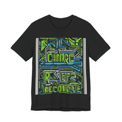 boostlete-pr-season-type-charge-train-recover-outline-over-solid-geometric-0129 — Unisex Jersey Short Sleeve (B+C 3001)