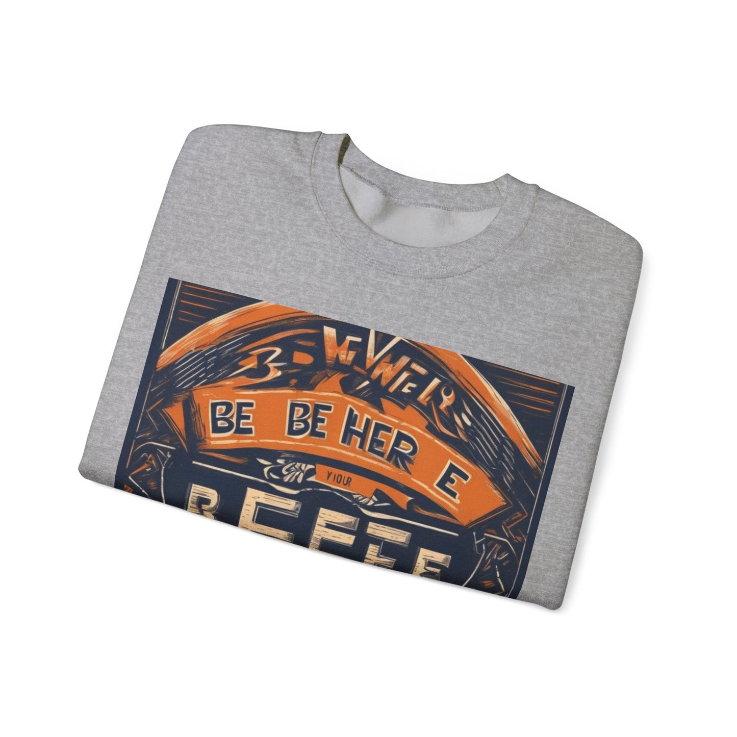 boostlete-field-day-type-be-where-your-feet-are-banner-engraved-0029 — Unisex Heavy Blend Crewneck Sweatshirt (Gildan)