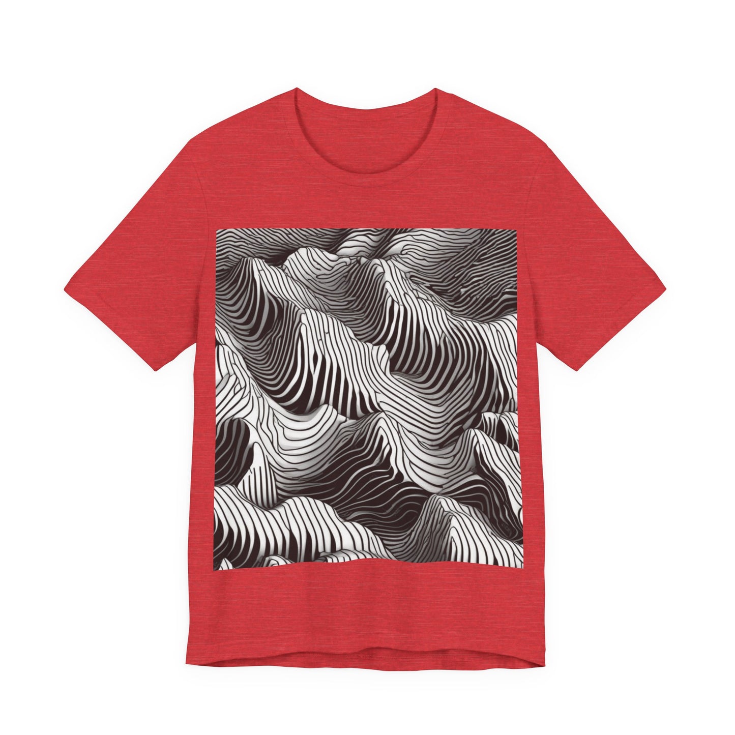boostlete-field-day-pattern-topographic-isometric-0211 — Unisex Jersey Short Sleeve (B+C 3001)