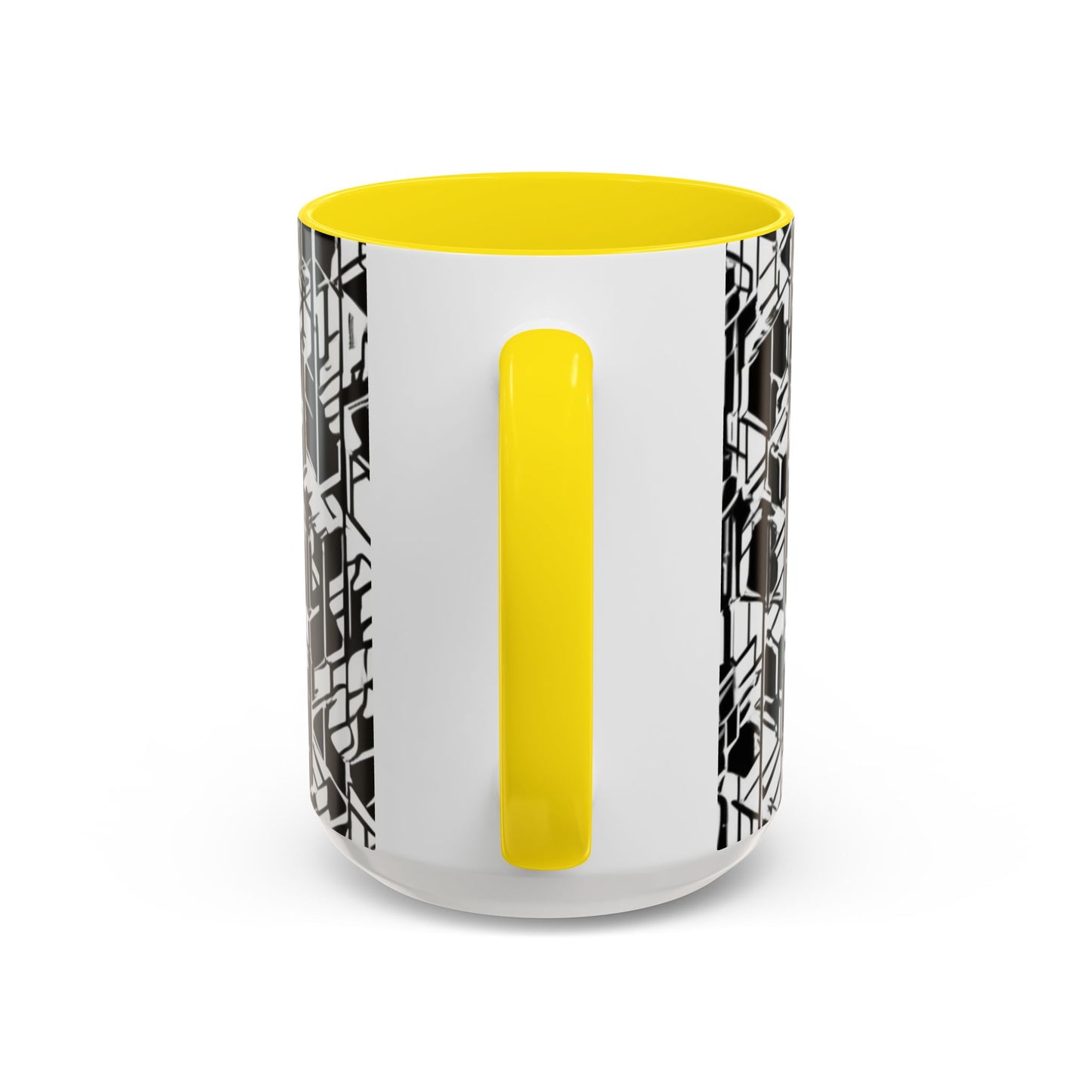 boostlete-field-day-pattern-micro-blueprint-0927 — Accent Mug 11/15oz