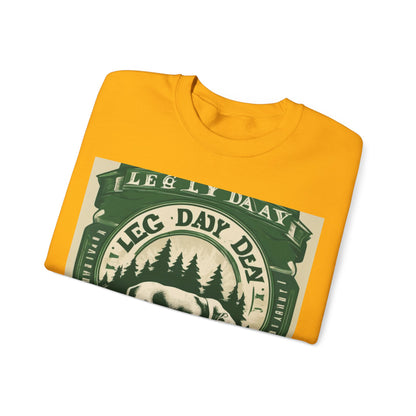 boostlete-quiet-power-type-leg-day-loyal-micro-badge-0357 — Unisex Heavy Blend Crewneck (G18000)