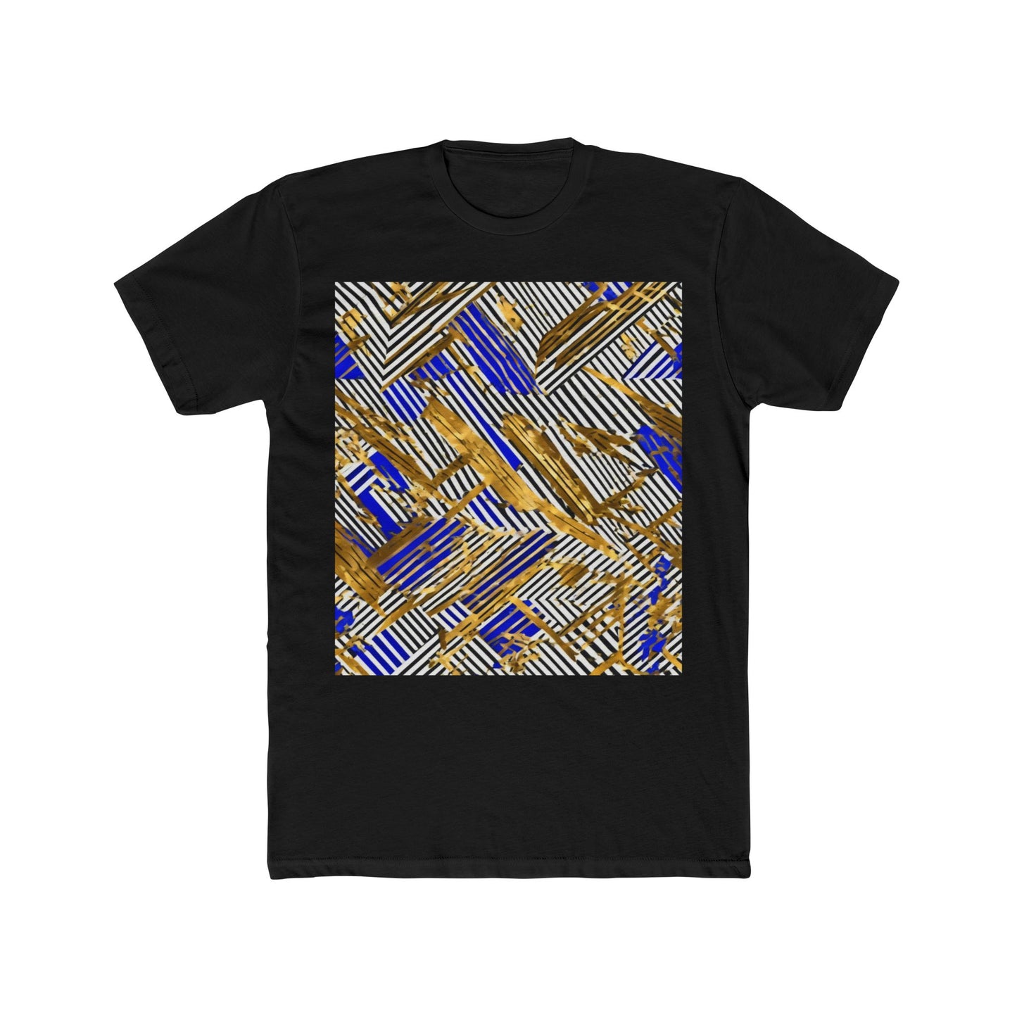 boostlete-boost-mode-pattern-diagonal-monoline-0015 — Unisex Cotton Crew Tee (NL 3600)