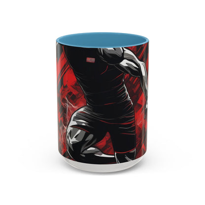 boostlete-field-day-scene-sprinter-glitch-badge-0284 — Accent Mug 11oz/15oz
