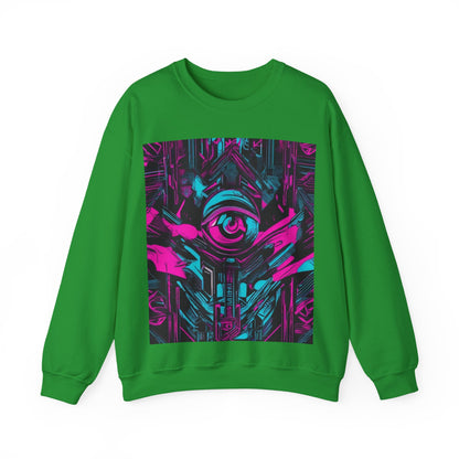 boostlete-iron-intent-type-eyes-up-forward-big-line-art-0065 — Unisex Heavy Blend Crewneck Sweatshirt (Gildan)