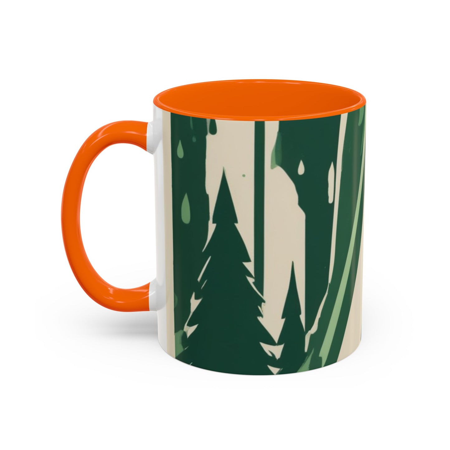 boostlete-quiet-power-icon-water-glitch-retro-0186 — Accent Mug 11/15oz