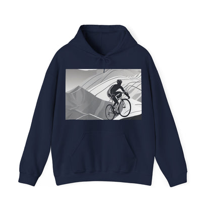 boostlete-recovery-progress-scene-cyclist-motion-vector-0808 — Unisex Heavy Blend Hoodie (G18500)