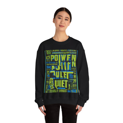 boostlete-am-crew-type-power-in-quiet-arc-paper-1481 — Unisex Heavy Blend Crewneck (G18000)