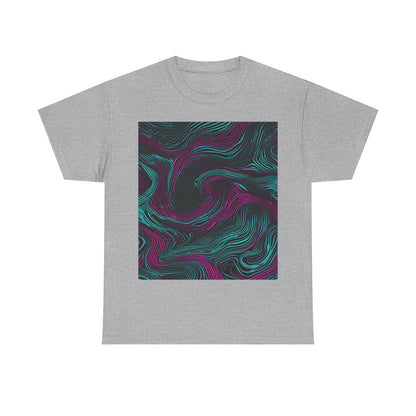boostlete-am-crew-pattern-topographic-monoline-0075 — Unisex Heavy Cotton Tee (Gildan 5000)