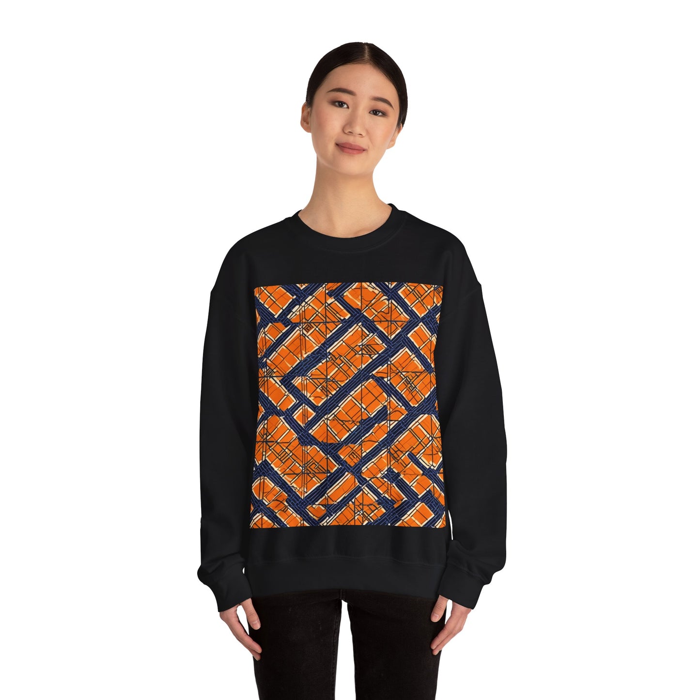 boostlete-boost-mode-pattern-plate-number-monoline-0571 — Unisex Heavy Blend Crewneck (G18000)