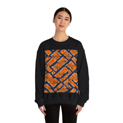 boostlete-boost-mode-pattern-plate-number-monoline-0571 — Unisex Heavy Blend Crewneck (G18000)