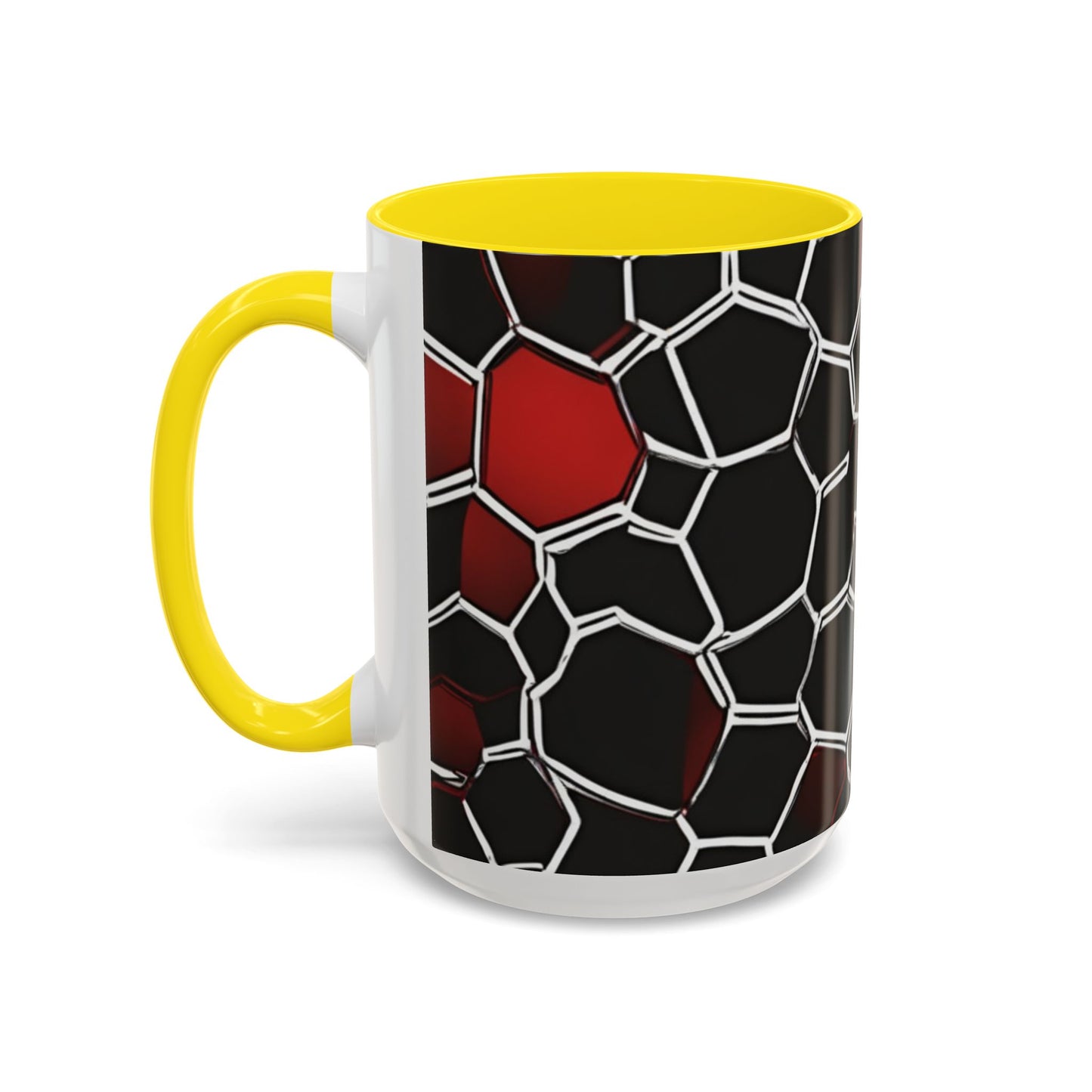 boostlete-quiet-power-pattern-hex-vector-0039 — Accent Mug 11/15oz