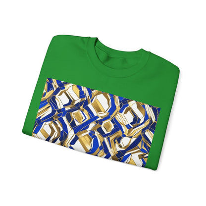 boostlete-boost-mode-pattern-hex-athletic-0611 — Unisex Heavy Blend Crewneck (G18000)