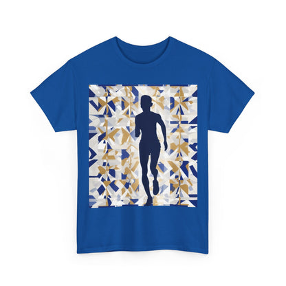 boostlete-recovery-progress-scene-marathoner-matte-geometric-0448 — Unisex Heavy Cotton Tee (Gildan 5000)