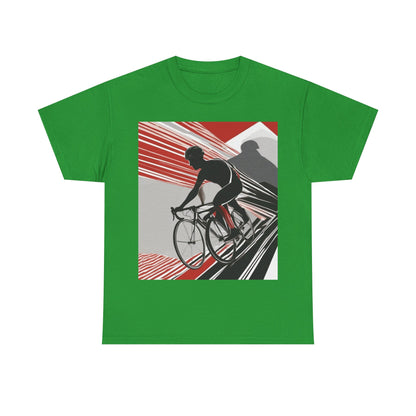 boostlete-boost-mode-scene-cyclist-speed-geometric-0208 — Unisex Heavy Cotton Tee (Gildan 5000)
