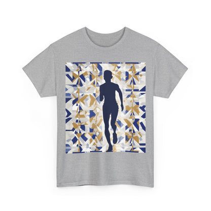 boostlete-recovery-progress-scene-marathoner-matte-geometric-0448 — Unisex Heavy Cotton Tee (Gildan 5000)