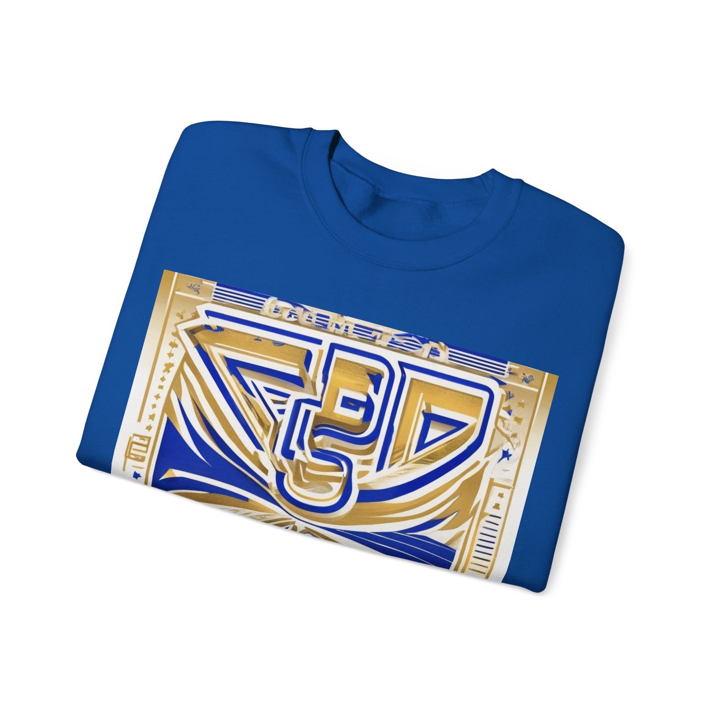 boostlete-boost-mode-type-earned-not-given-outline-over-solid-line-art-0005 — Unisex Heavy Blend Crewneck Sweatshirt (Gildan)