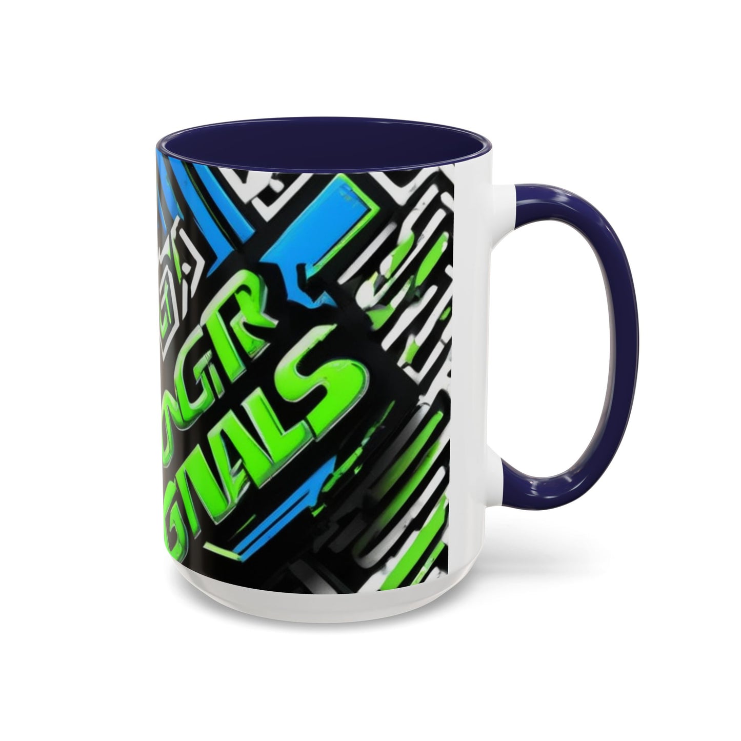 boostlete-am-crew-type-stronger-signals-diagonal-badge-1077 — Accent Mug 11/15oz