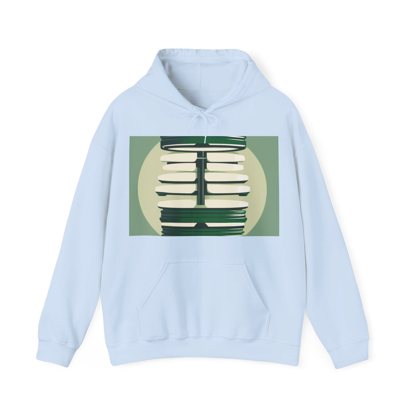 boostlete-recovery-progress-icon-barbell-glitch-vector-1746 — Unisex Heavy Blend Hoodie (G18500)